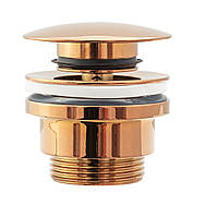 Донний клапан для раковини REA CLICK-CLACK ROSE GOLD універсальний *