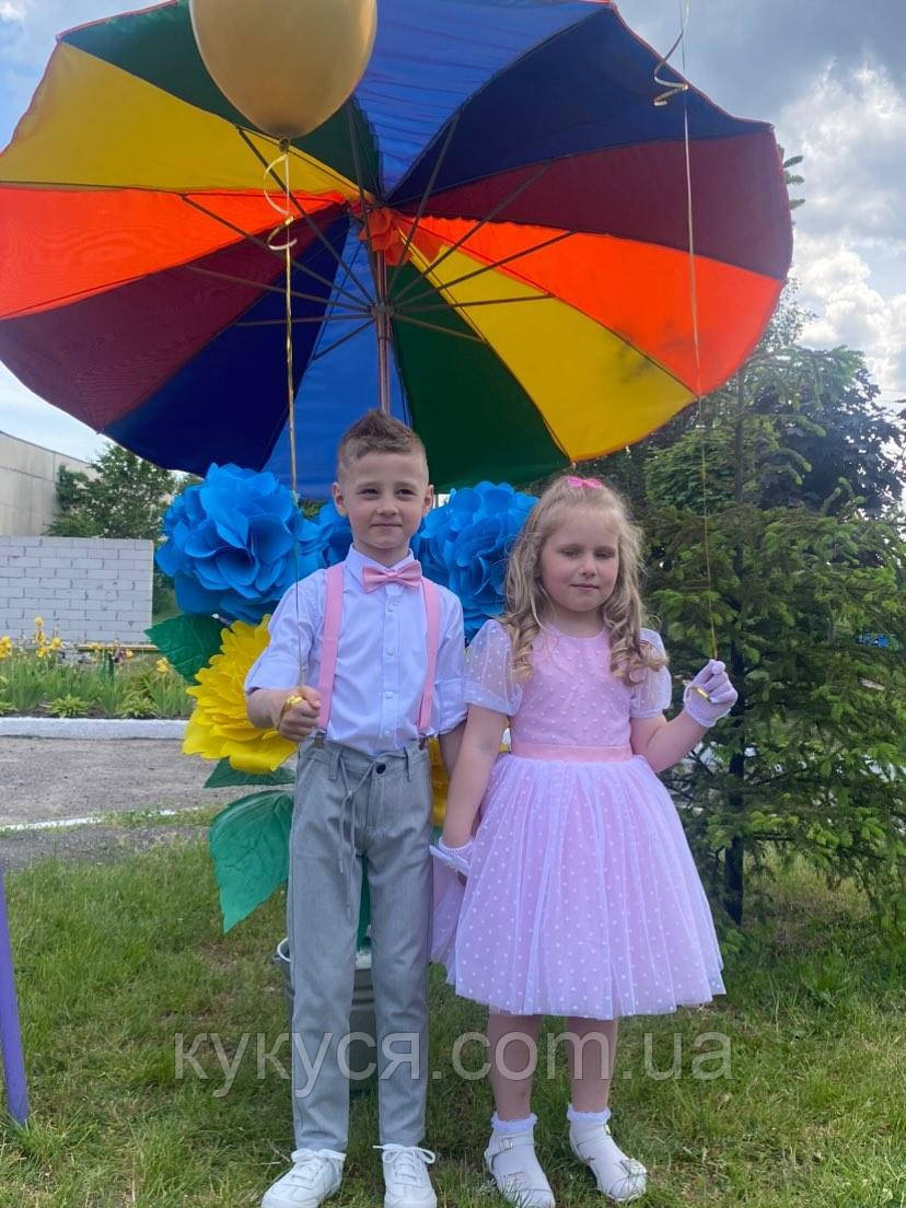 Набір підтяжки та краватка-метелик (атласні, подвійний метелик)