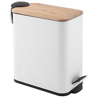 Кошик для сміття YOKA MOBY WHITE BAMBOO 5л.