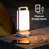 Лампа на сонячних батареях, акумуляторний LED світильник – нічник, ліхтар для кемпінгу, фото 3