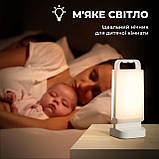 Лампа на сонячних батареях, акумуляторний LED світильник – нічник, ліхтар для кемпінгу, фото 4