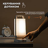 Лампа на сонячних батареях, акумуляторний LED світильник – нічник, ліхтар для кемпінгу, фото 8