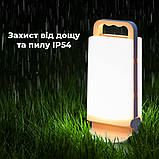 Лампа на сонячних батареях, акумуляторний LED світильник – нічник, ліхтар для кемпінгу, фото 9