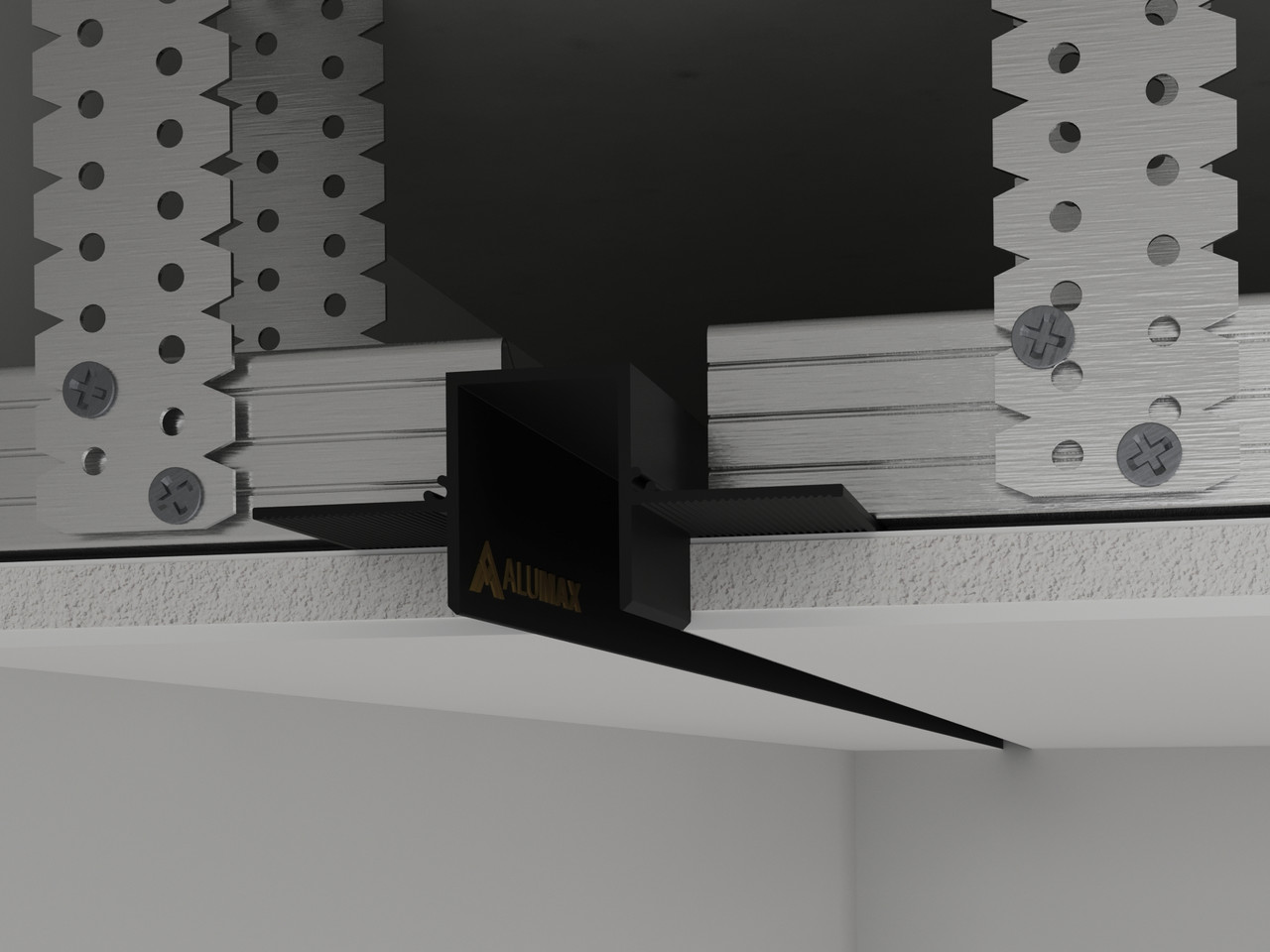 Роздільний профіль тіньового шва РПТШ 20 Чорний, фото 1