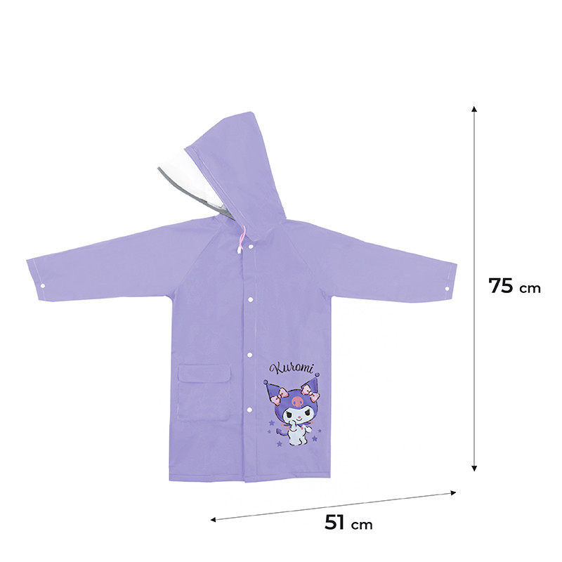 Дощовик дитячий Kite Kuromi 75x51 см, 130-145 см (HK24-2600M)