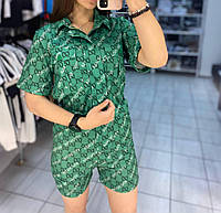 ХИТ СЕЗОНА Костюм женский Gucci x Balenciaga зеленый