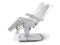 Педикюрное кресло модель 3803 АS, Кушетка электрическая косметологическая , массажная беж, белый, чорный