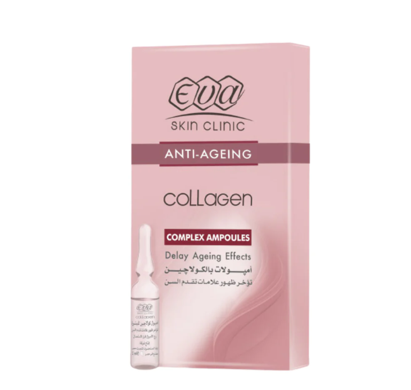 Ампули для обличчя з колагеном Eva anti-ageing ЄГИПЕТ Оригінал 10 шт.