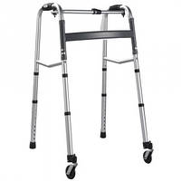 Складные ходунки на поворотных колёсах 3 дюйма OSD-Q3S, ходунки для инвалидов и пожилых людей на кольосах