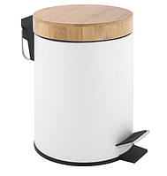 Кошик для сміття YOKA BIN WHITE BAMBOO 3л. для ванної кімнати *