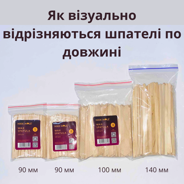 Набір шпателів для воску