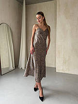 Шикарне плаття довжини міді на бретелях розміри норма, фото 5