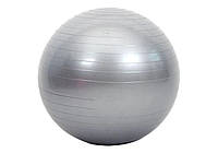Фитбол мяч для фитнеса GymBall 65 см с насосом серый z118-2024