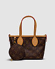 Жіноча сумка Луї Віттон коричнева Louis Vuitton Brown Monogram Neverfull BB, фото 2
