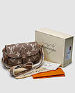 Жіноча сумка Луї Віттон бежева Louis Vuitton Beige Diane Monogram Empreinte, фото 5