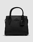 Жіноча сумка Коуч чорна Coach Black Andrea Carryall, фото 4