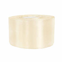 Атласна стрічка айворі 5 см х 36 ярдів