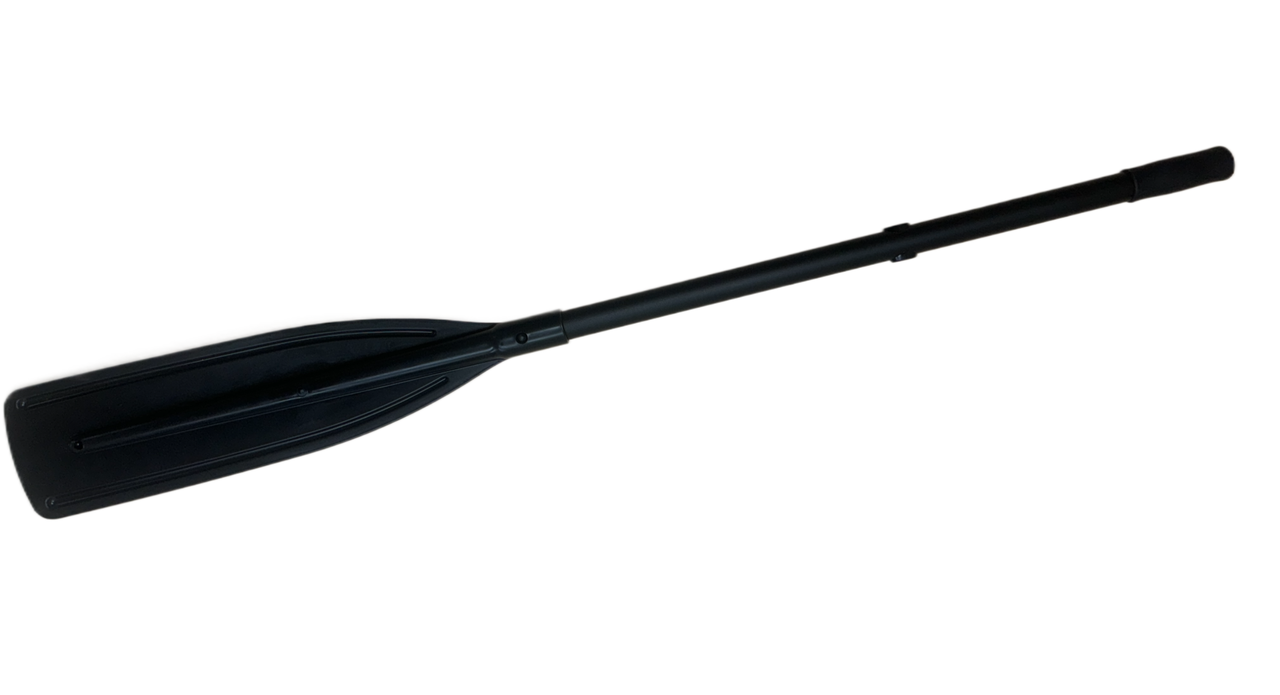 Весло 140 см алюмінієве розбірне з люверсом ручка BRAVO для надувного човна чорне, фото 1