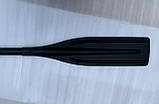 Весло 140 см алюмінієве розбірне з люверсом ручка BRAVO для надувного човна чорне, фото 4