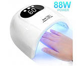 Лампа для манікюру LED/UV Sun S3 USB 88 Вт, біла, фото 2