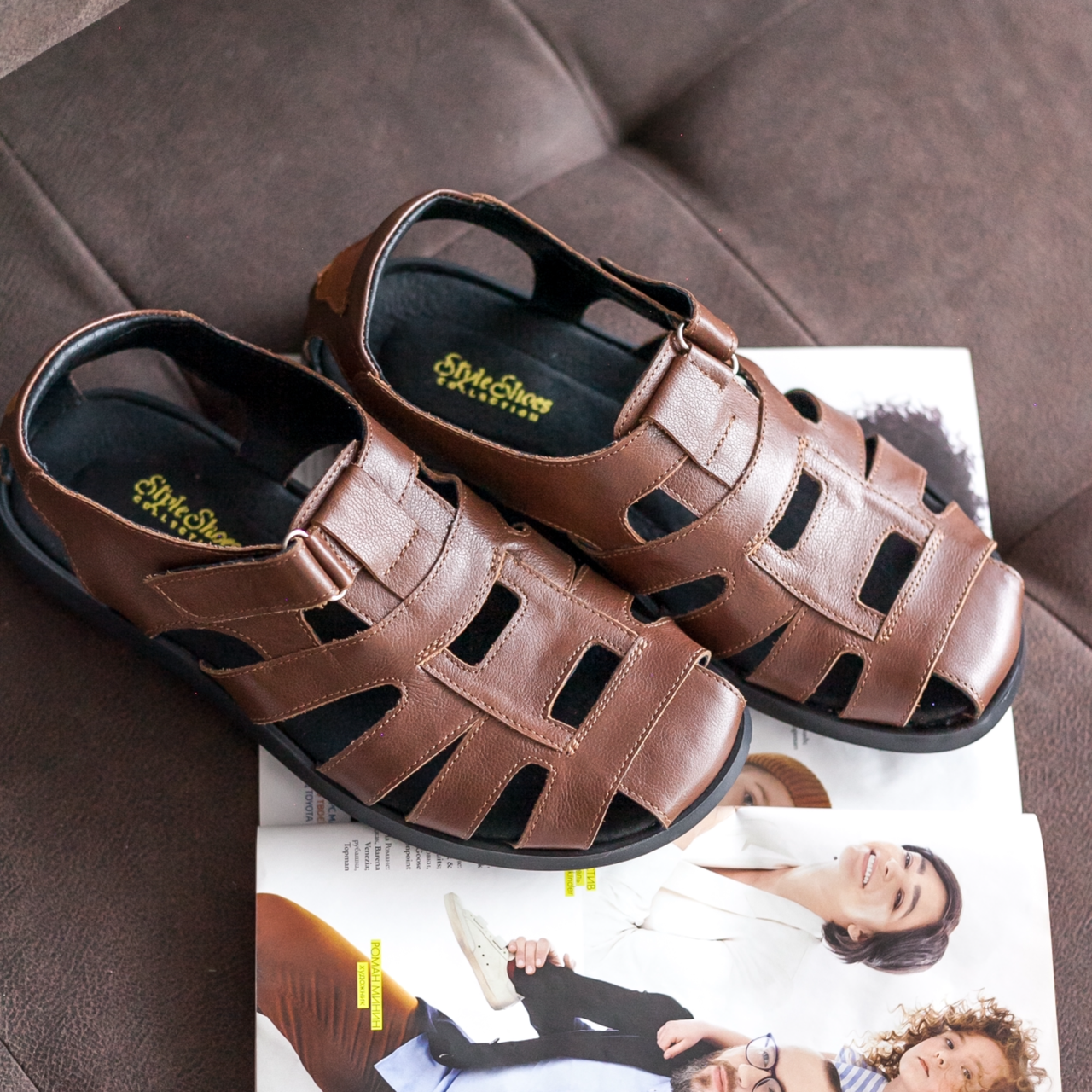 Сандалі чоловічі коричневого кольору “Style Shoes”