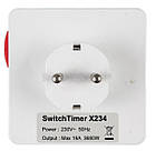 Розетка з таймером електро-механічна добова XON E-Tech SwitchTimer X234 16А 230В Біла (XSTLA012415W 7317), фото 5