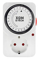 Розетка с таймером электро-механическая суточная XON E-Tech SwitchTimer X232 16А 230В Белая (XSTLB012415W 232)