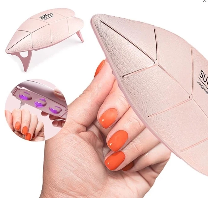 Лампа для манікюру гібридна SUN-mini Face Cleaner XL-258 UV/LED рожевий