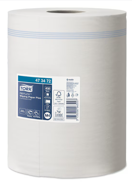 Tork Reflex Плюс протиральний папір в рулоні, 2 шари, арт 473472 (мін.замовлення в категорії TORK від 1000грн)