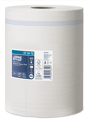 Tork Reflex Плюс протиральний папір в рулоні, 2 шари, арт 473472 (мін.замовлення в категорії TORK від 1000грн), фото 1