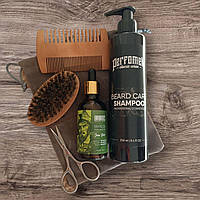 Набор ухода за бородой (масло Barbabos Jean Bart (аромат: табак-ваниль + шампунь PerfomeN)
