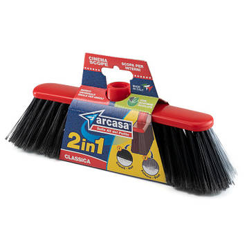 Щітка для підлоги Arcasa двоволокниста пластиковий каркас (DEP546)