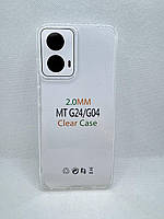Прозорий силіконовий чохол 2 мм. для Motorola Moto G04s
