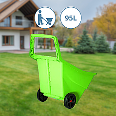 Візок для листя PROSPERPLAST LOAD & GO садовий візок 95 л Візок садовий зелений