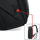 Рюкзак для ноутбука з USB-портом для зарядки, 40х30х12см, Чорний / Міський рюкзак для ноутбука, фото 6