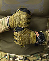 Перчатки койот беспалые, штурмовые тактические беспалые перчатки зсу, летние военные перчатки койот rt277