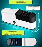 Електричне точило для ножів Акумуляторне EKS-1, зарядка від USB + запасні шліф-круги, фото 5