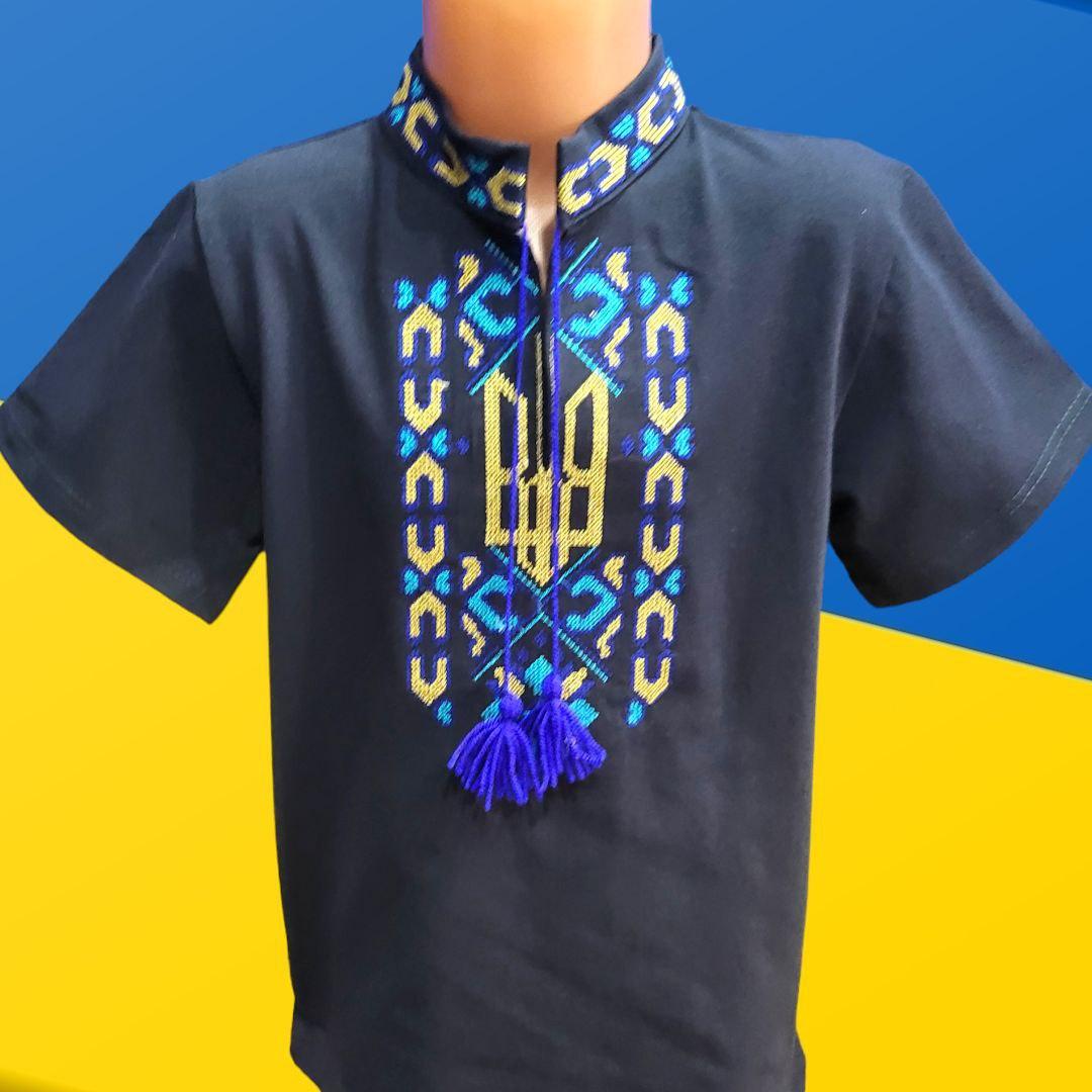 Футболка вишиванка для хлопчиків р.98/116; Гурт. Україна