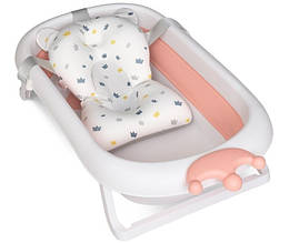 Дитяча ванночка ME 1105 CROWN дитяча, з вкладишем, силікон, складана, 84-50-23см розмір коробки 84х50х10