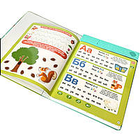 Електронна книга Балакуча Абетка Звірята звуки пиши стирай літери вірші слова укр мова маркер 26,7*20,3*1,8см (SK0052), фото 6