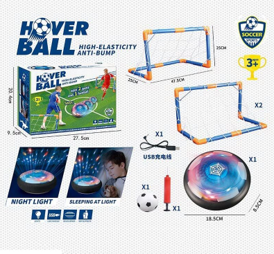 Гра Аерофутбол HoverBall KD012 з воротами та м'ячем зі світлом, різнокольоровий, фото 1