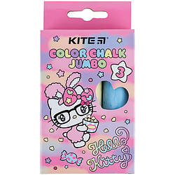 Крейда кольорова Kite Jumbo Hello Kitty HK24-077, 3 кольори