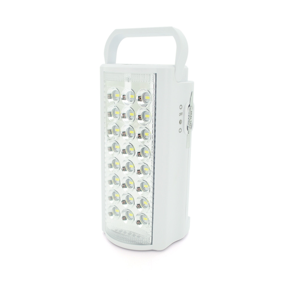 Ліхтар переносний ALMINA DL-2424LED, 2 режими (16+8Led), вбудований акум, корпус пластмас, кабель 220 В, Mix