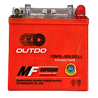 Акумулятор Outdo 12N5L-BS GEL 12V5Ah/10HR гелевий