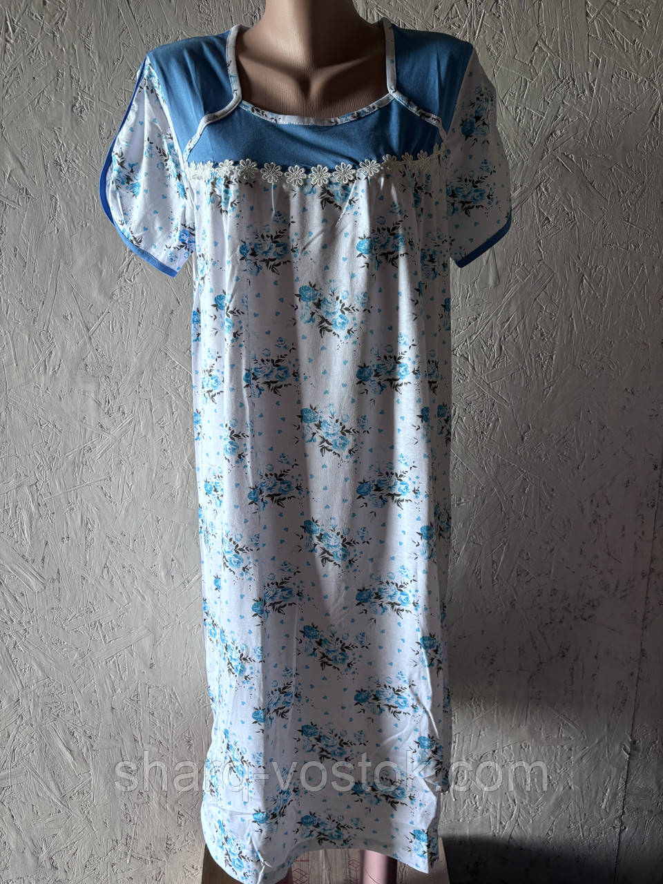 Нічна сорочка з рукавом, фото 1