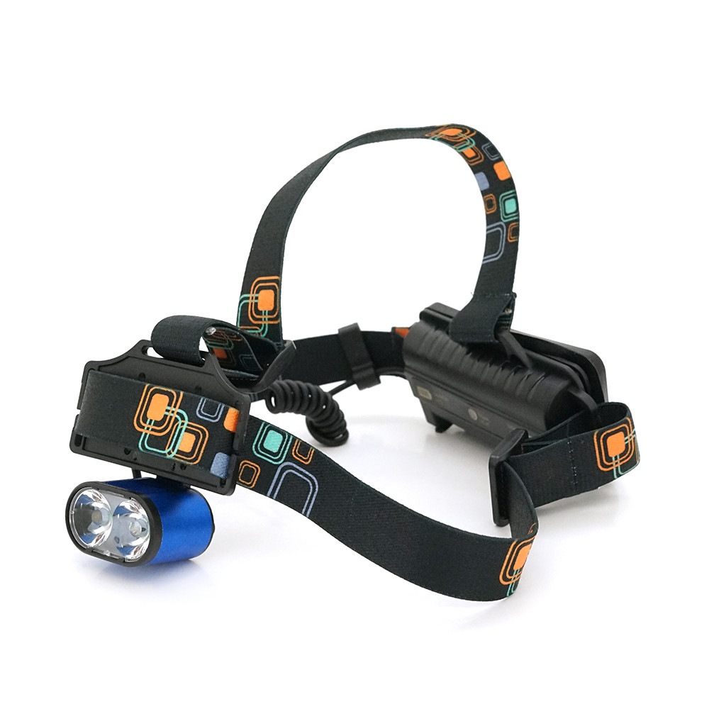 Налобний Ліхтарик Bailong K-28, Creeion-T, 3 різ., Zoom, корпус алюміній, водостійкий, ударостійкий, 2*18650