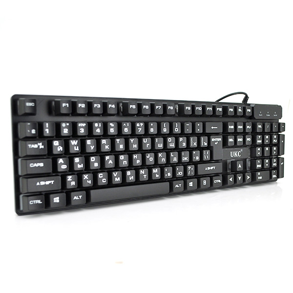 Комплект з підсвіткою KR-6300TZ (KB+Mouse), USB, (Eng/Pyc), Box