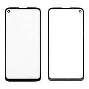 Скло тачскріна c OCA плівкою MOTOROLA G8 Power чорне, з олеофобним покриттям, загартоване