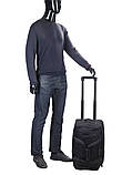 Сумка на колесах мала S чорна 55х30х28см/43л/2.3кг/Snowball 371-52, фото 10