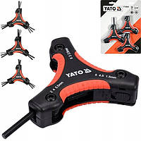 Ключи Имбусовые HEX (mm), TORX, HEX (in) Три Комплекта 26 шт YATO